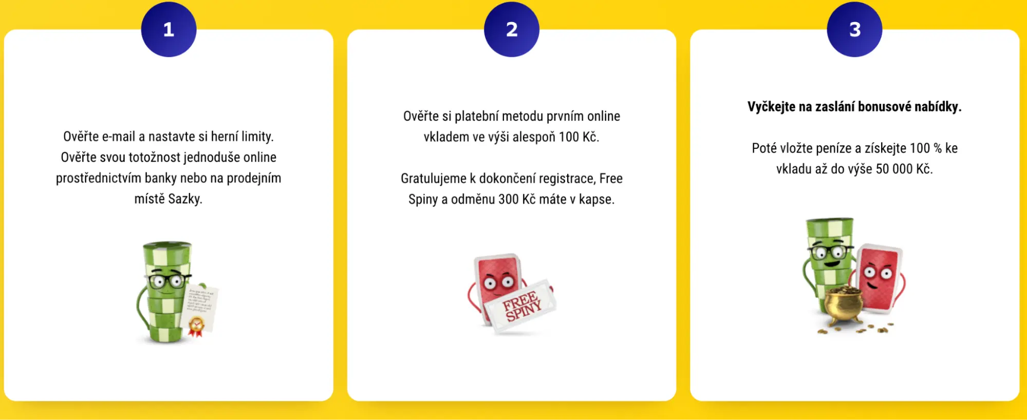 Jak získat bonus v Radioservis Hry: ověření účtu, vklad od 100 Kč a 100% bonus až do 50 000 Kč Tři kroky k získání bonusu v Radioservis Hry – ověření e-mailu, první vklad, aktivace bonusu